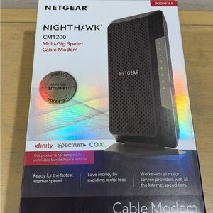 NETGEAR Nighthawk CM1200 Black Cable Modem